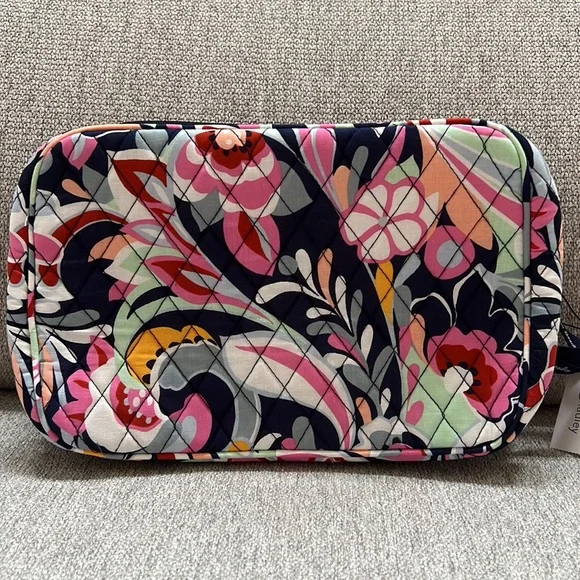 NWT $75 Vera Bradley Large Blush & Brush Makeup Case Mod Paisley - Picture 2 of 9